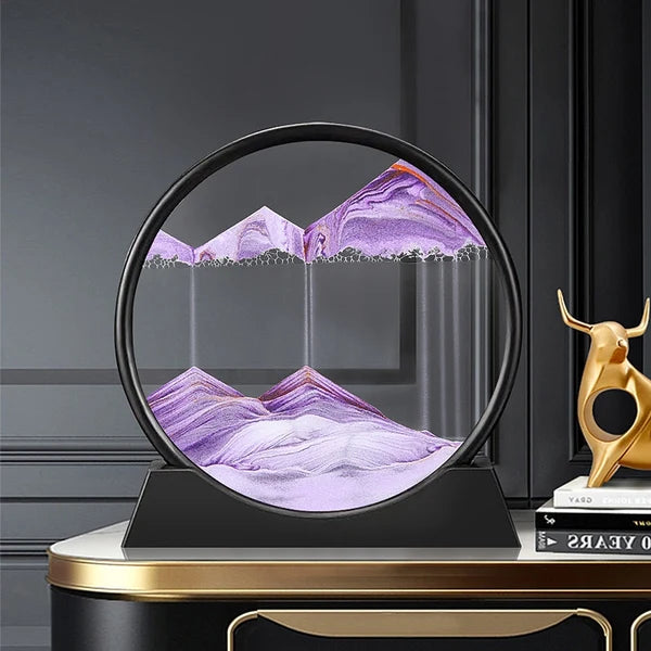 Quadro de Areia Movediça Ornamento 3D